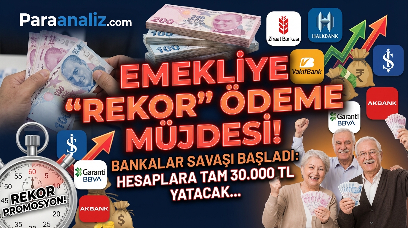 Emekliye Yüksek Promosyon Ödemesi! Bankalar Arasında Rekabet Başladı: Hesaplara Tam 30.000 TL Gelecek...